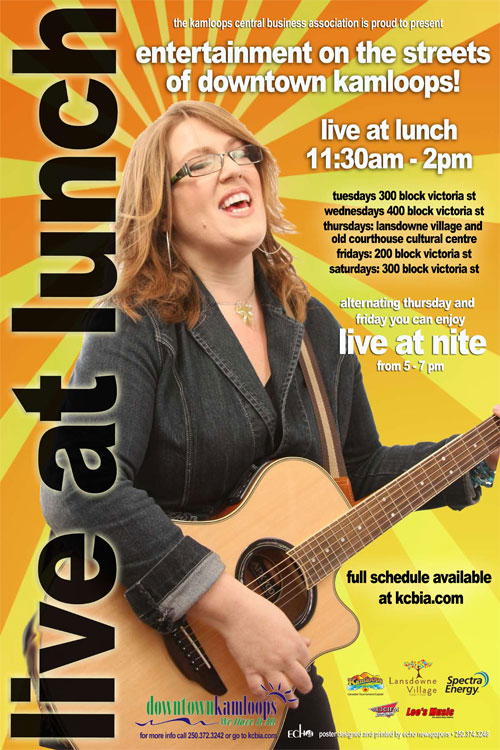 Kamloops 2011 Live at Lunch Poster