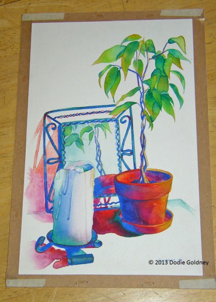 watercolour still life