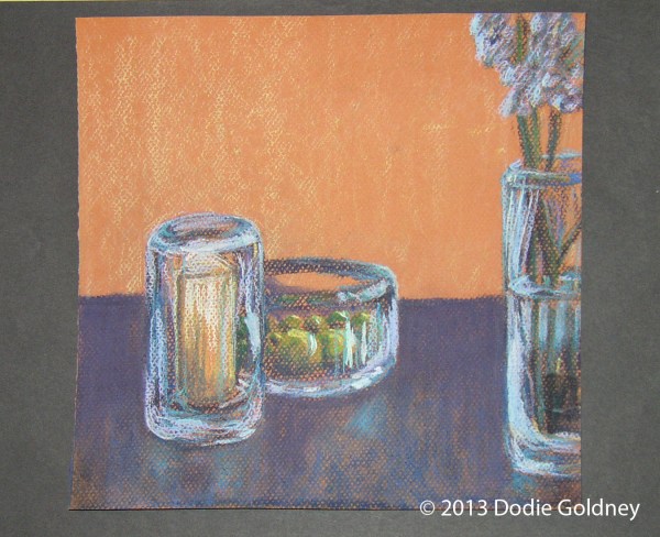 pastel glass containers